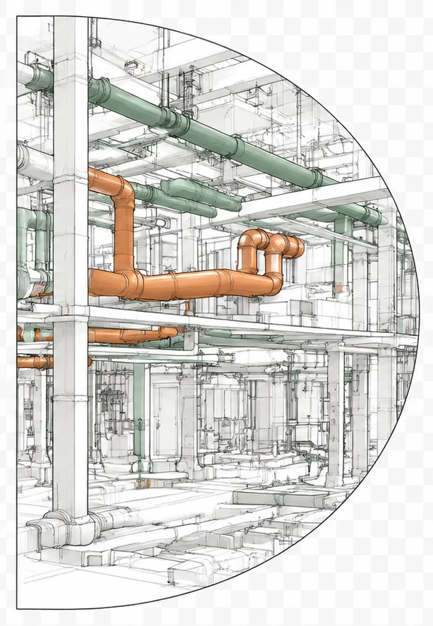 Maquette BIM des réseaux techniques
